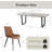 Kloc Modern Kitchen Dining Set, Extendable Dining Kitchen Table with Upholstered Dining Chairs-207931107-257816942