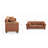 Linen Blend Upholstered Standard Sofa with Toss Pillows -1106243805