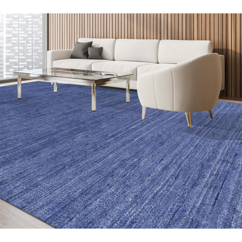 Area Rug in Dark Blue
