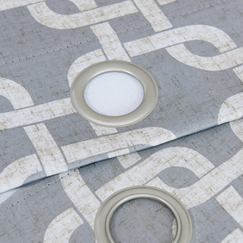 Panneau de rideau simple isolant 100% occultant et isolant avec œillets l 54 po x L 84 po Interlock, Argent