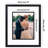 Picture Frame With Decorative Inner Mat Accent - Shatter Resistant Glass And Easel Stand-109519291