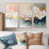 Toile naturelle avec cadre flottant