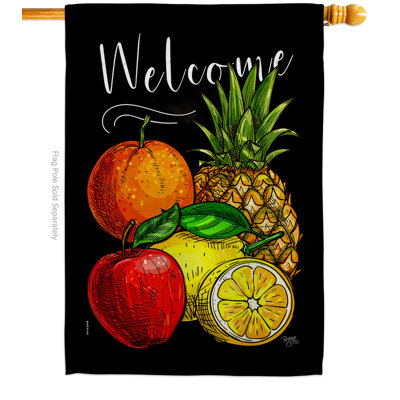 Double Sided 40'' H x 28'' W Polyester House Flag