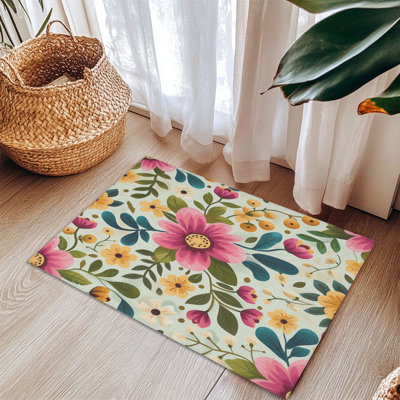Tapis tressé Blooming Spring Meadow