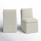 Alayaa Upholstered Side Chair with Casters