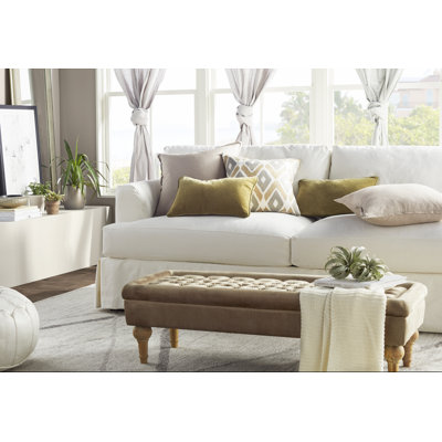 Lucia 92.5'' Slipcovered Sofa