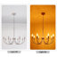 Lustre en nickel brossé Modern Farmhouse, plafonnier à 8 lumières de style chandelier à intensité variable-168815135-168687161