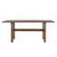 Table de salle à manger moderne en noyer, table de cuisine rectangulaire de 180 cm avec pied central en bois pour 4 à 6 personnes, style milieu du siècle pour salle à manger