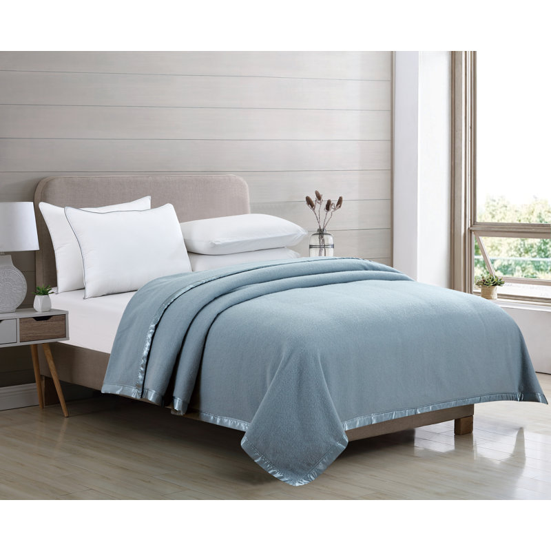 Adli Hand Woven Throw Blanket, Blue, Queen