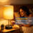 Bedside Lamp With Dual Alarm Clock & Charging Station