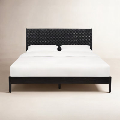 Tamita Leather Platform Bed