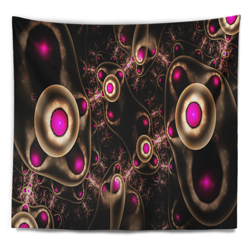Tapisserie de conception abstraite abstract 3d artful, H 50 po x l 60 po