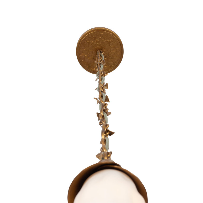 Bougainvillea 1 LT Warm Gold Pendant Kalco