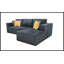 Canapé modulaire entièrement rembourré en velours côtelé - Aucun assemblage requis, confort moelleux et durabilité