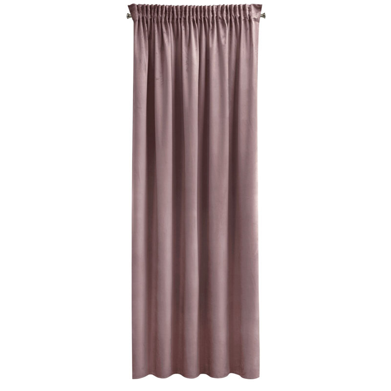 Slot Top Blackout Thermal Single Curtain, Pink