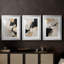 ABSTRACT Series DV III - Impression encadrée de qualité supérieure sur mesure mat - 3 pièces-298867826