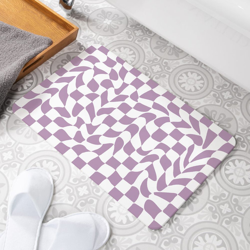 Non-Slip Shower Mat, White