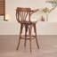Chaise avec accoudoirs à dossier solide kaki noisette (ensemble de 2)-818994386