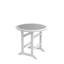 Table de bar en PEHD, table de salle à manger, ensemble de bar de patio, table à hauteur de comptoir pour l'extérieur blanc et gris