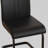Set of 2 Modern Dining Chairs in Faux Leather with Black C-Shaped Legs-510504861