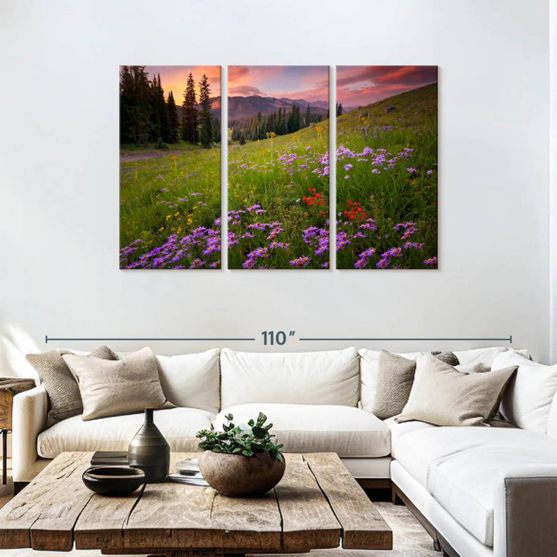 Alvord Rocky Mountains Wildflowers, H 48 po x l 74 po