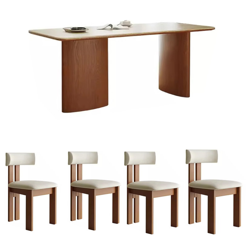 Retro household dining table, 29.53"H x 62.99"L x 31.5"W