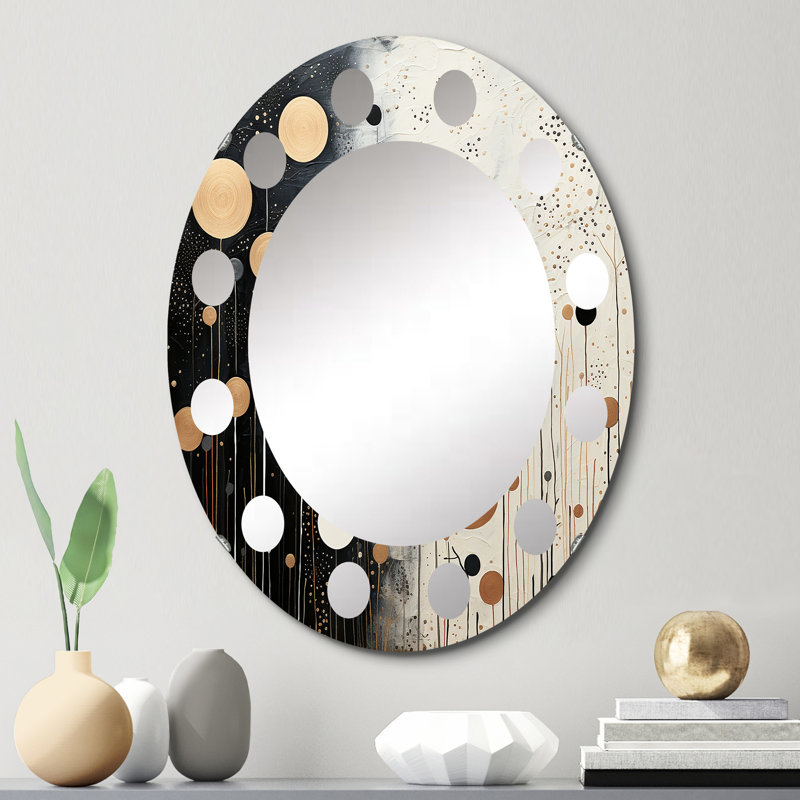 Brawlin - Miroir mural moderne ovale, 30 po x 20 po