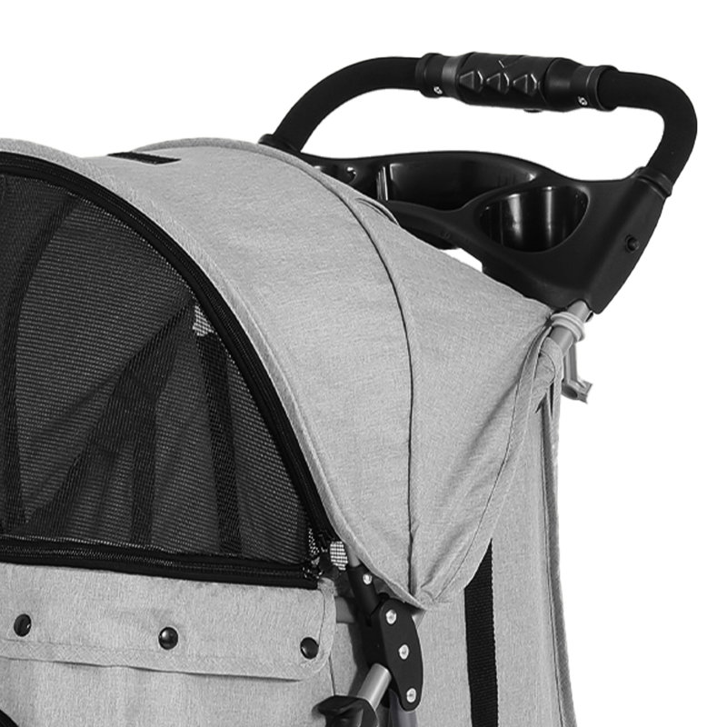Foldable Pet Stroller, Grey