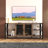 TV Stand with Metal legs and Open shelves-1810437566