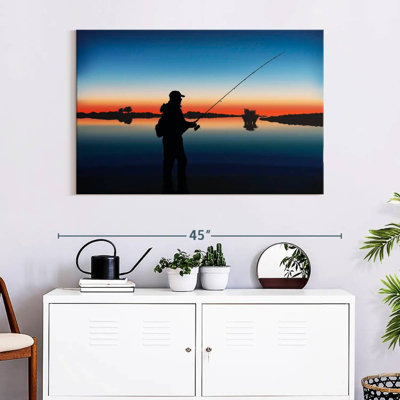 Senne pêchant au crépuscule