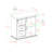 Stotfold 32'' Sliding Glass Door Accent Server-1883209203