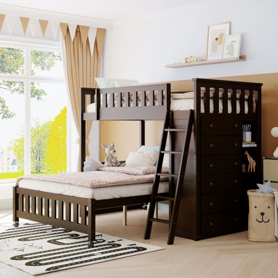 Emree Kids Twin Over Full Bunk Bed