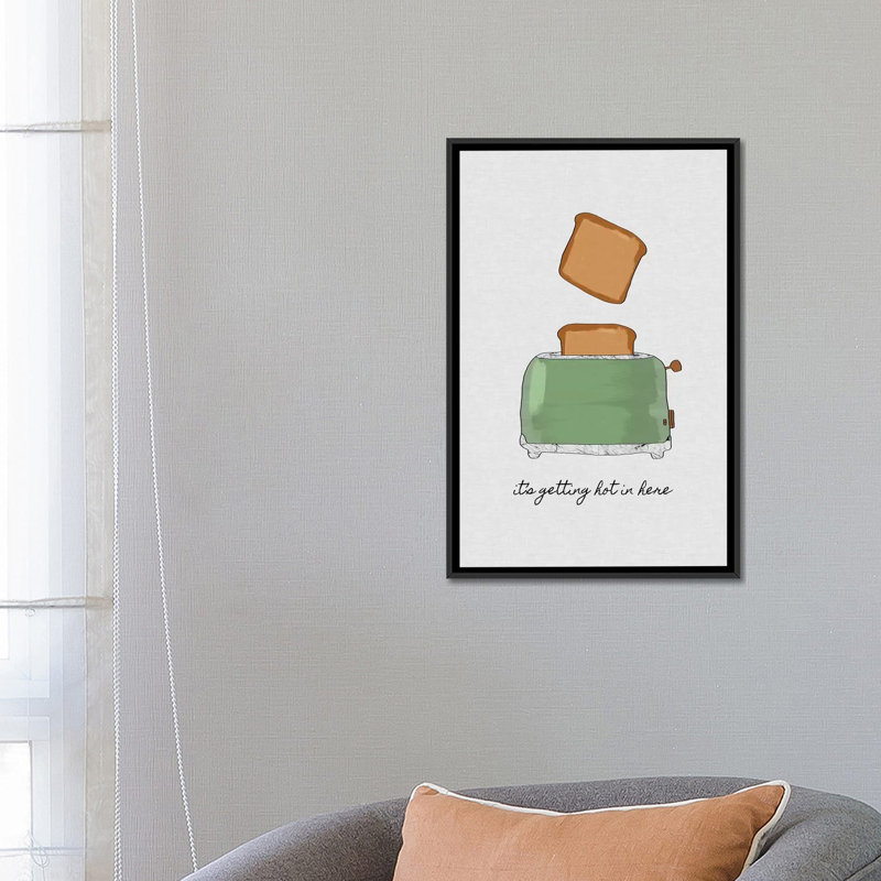 «It's Getting Hot in Here», impression sur toile, H 26 po x l 18 po x P 1,5 po, Toile avec cadre noir, Pas de tapis