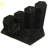 Black Velvet Wrapped Hexagon Ring Tabletop Display