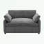 Canapé simple en chenille avec coussin-1270373191