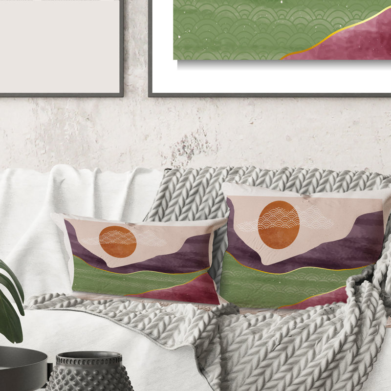 Abstract Throw Pillow