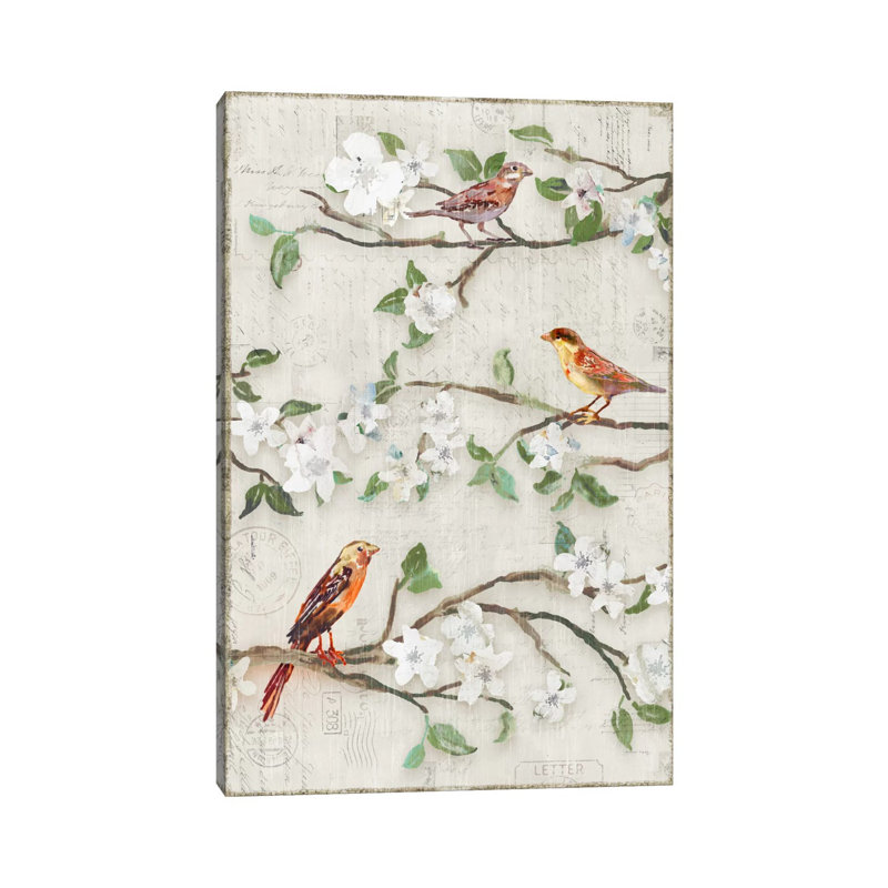 Songs Of Blossoms II by Edward Selkirk - Wrapped Canvas Painting, 20.32 cm H x 30.48 cm W