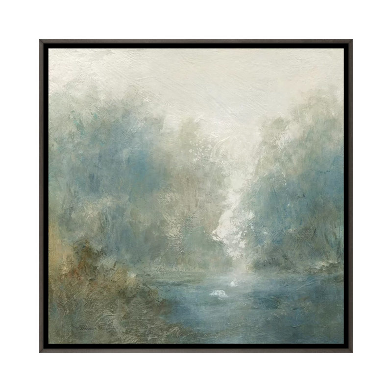 «Quiet Mist» par Carol Robinson - reproduction imprimée, Pas de tapis, H 26 po x l 26 po x P 1,5 po