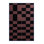 Machine Washable Checkered Blue Area Rug