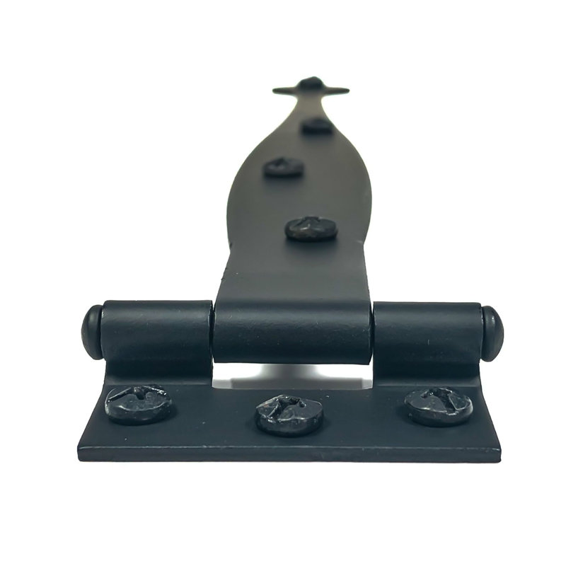 9" Offset Spear Cabinet Strap Hinge, Pair