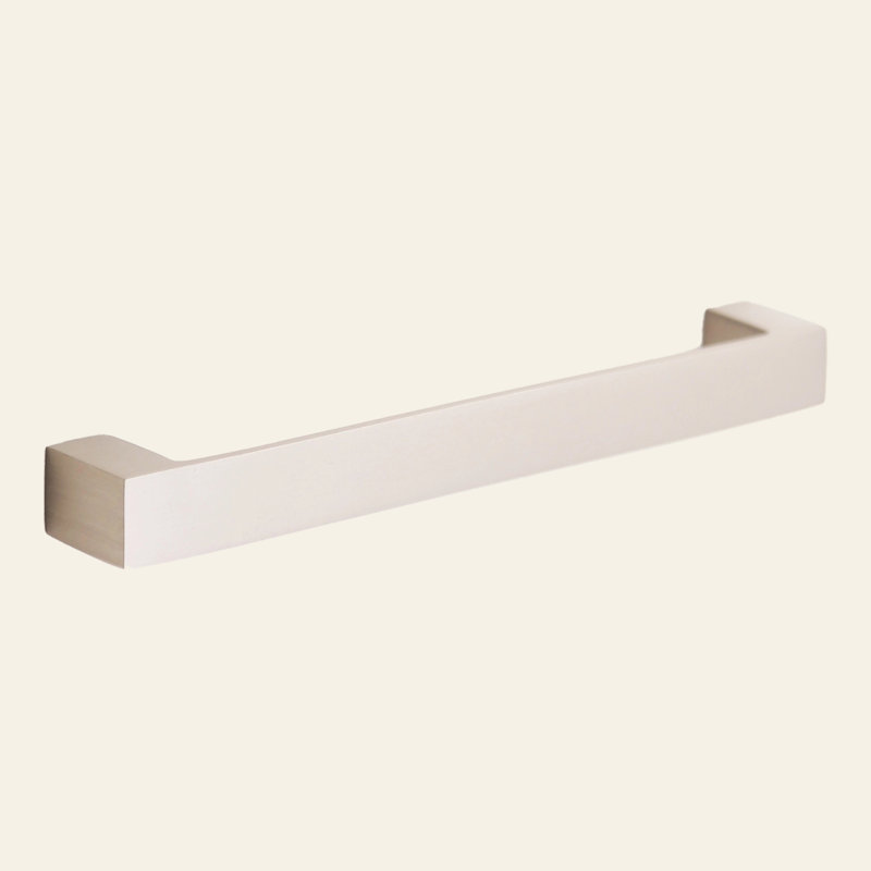 Madelyn Carter Gabrielle Solid Brass Drawer Pull, 6 1/4", Satin Nickel