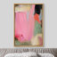 «Pink Geometric Strokes», reproduction sur toile encadrée