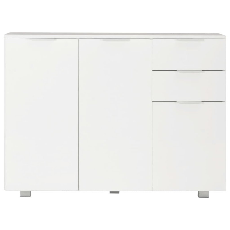 Sideboard High Gloss 107x35x80.5 cm, White
