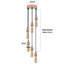 Juniperberry 6 - Light Rose Gold Cluster Pendant-1101520397