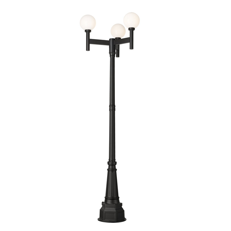 Luminaire d'extérieur 3 lumières Lonoke, Givré