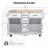Kitchen Island with Drop Leaf, 4 Doors , 5 Drawers and Adjustable Shelves-632577034