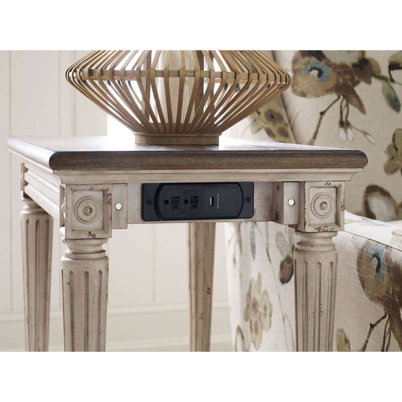 Kimmons End Table and Built-In Outlets