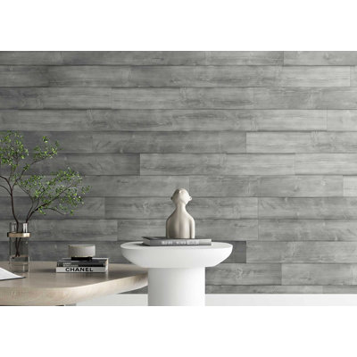 5.5" x 35.5" Peel and Stick Shiplap Wall Paneling (10-pack)