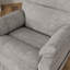 Fauteuil relevable moelleux en tissu colombe Lucie