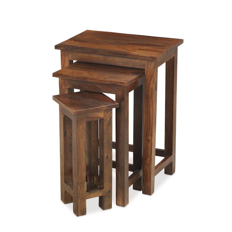 Jali Indian Solid Wood Nesting Tables